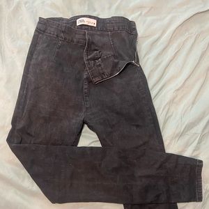 Zara high waist denim leggings